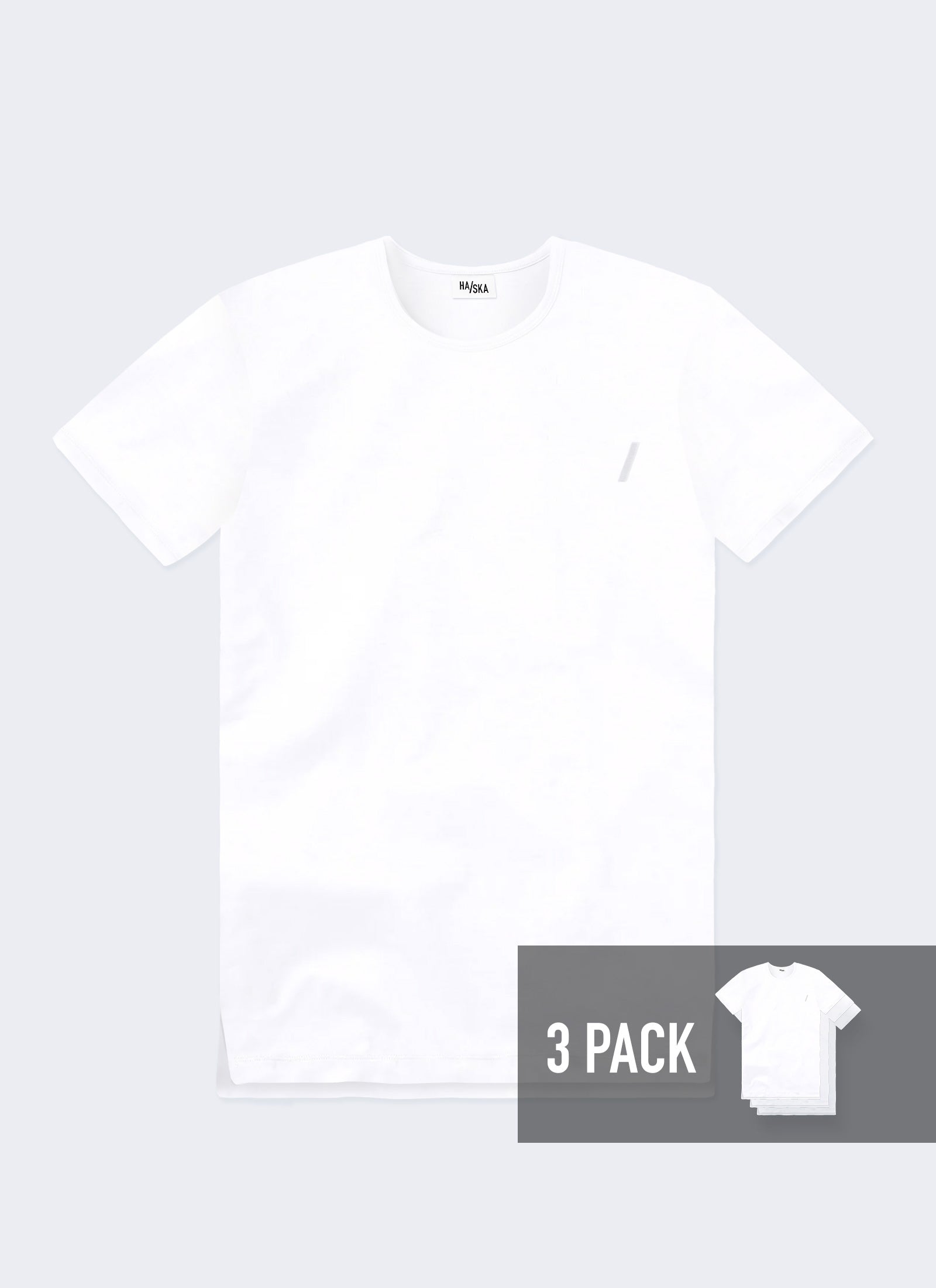 3-pack / White Modern Fit Australian-made Organic T-shirt