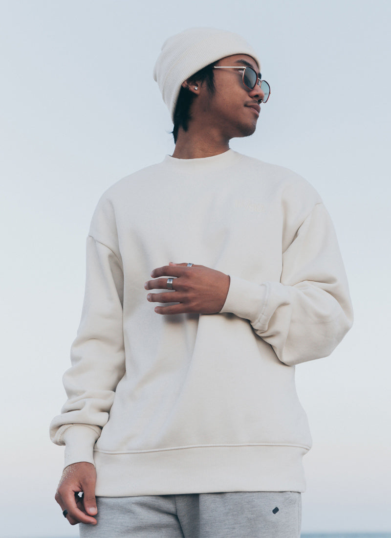 Thick oversized sweater for men